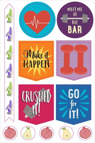 Essentials Health & Fitness Planner Stickers