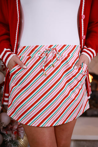 Candy Cane Stripes Skort