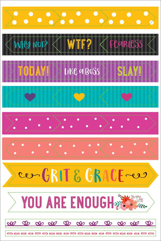 Essentials Wake Up, Kick Ass, Repeat. Planner Stickers