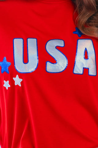 PREORDER- USA Foil Luxe Top