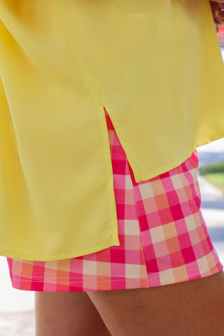 PREORDER- Summer Crush Plaid Skort