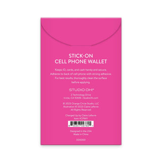Charged Up Stick-On Cell Phone Wallet