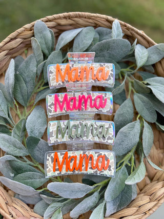 Camo Mama hair clip