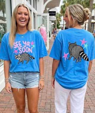 See ya soon Racoon graphic tee
