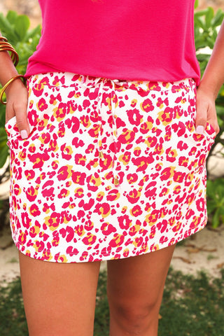 PREORDER- Wild Crush Leopard Skort