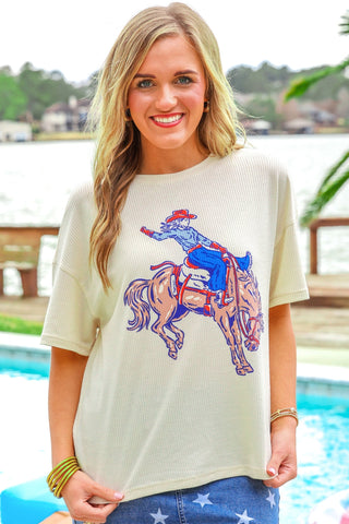 PREORDER- Rodeo Queen Waffle Tee