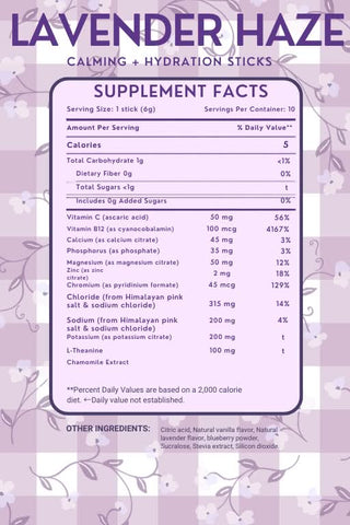 Glow Go Wellness Drinks - Lavender Haze