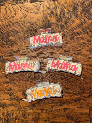 Camo Mama hair clip
