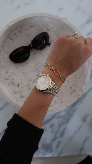 Jojo gold bracelet by Chansuttpearls