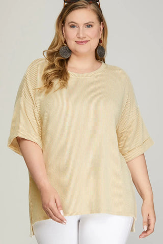 She & Sky Ribbed pants set