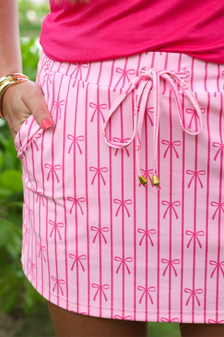 PREORDER- Bow Stripes Skort