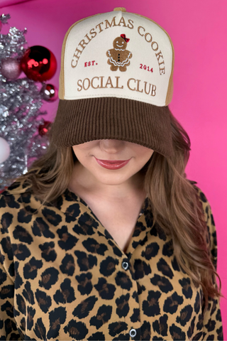 Christmas Cookie Social Club Corduroy Hat