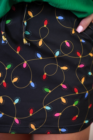 Christmas Lights Skort