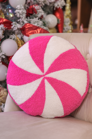 Pink Peppermint Pillow