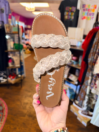 Very G Nalani Silver bling sandals