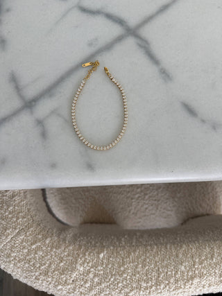 Rhinestone Anklet by Chansuttpearls