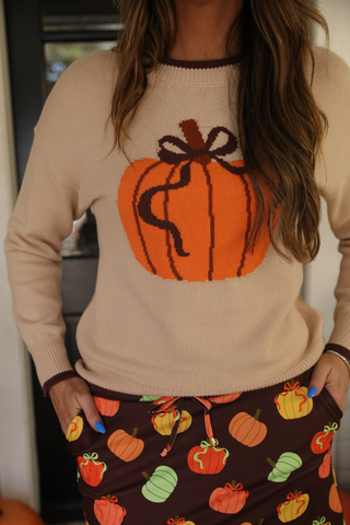 Harvest Hues Pumpkin Sweater