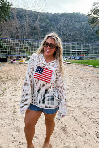 Blakely Freedom Flag Patch Pullover