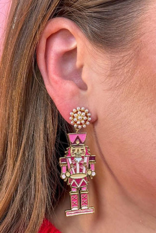 Pink Nutcracker Vibes Earrings
