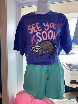 See ya soon Racoon graphic tee