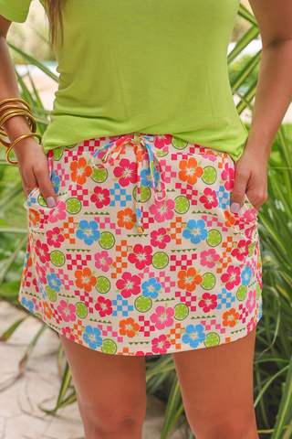 PREORDER- Check the Tropics Skort