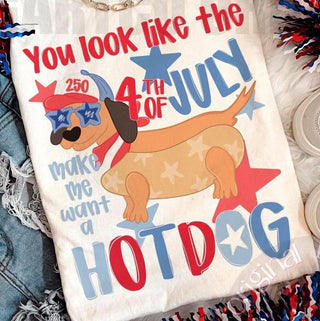 Festive Patriotic Dachshund Graphic Tee for July 4th Celebrations