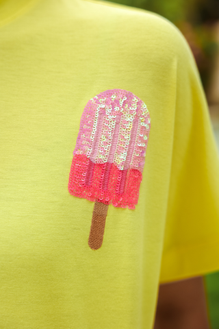 PREORDER- Set Sail Sequin Patch Top