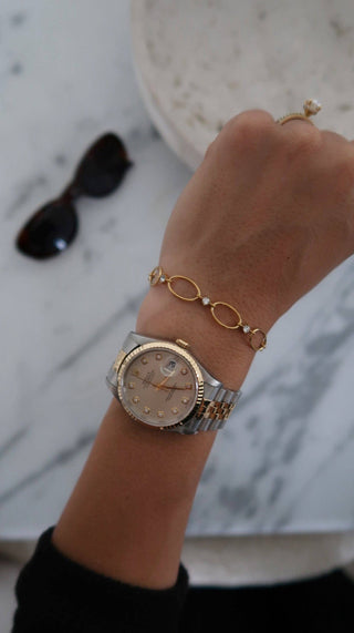 Jojo gold bracelet by Chansuttpearls