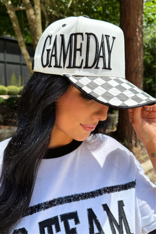 PREORDER- Game Day Checkered Hat