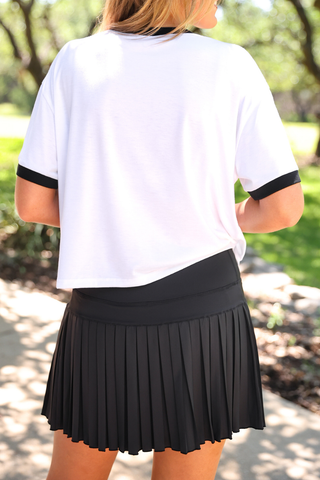 PREORDER- After Dark Pleated Tennis Skort
