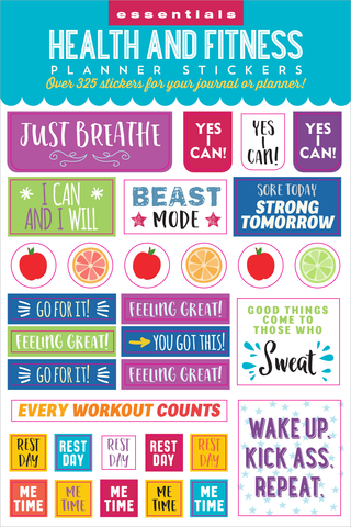 Essentials Health & Fitness Planner Stickers