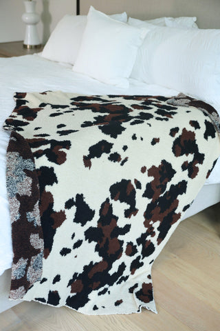 Cowhide Couture Blanket