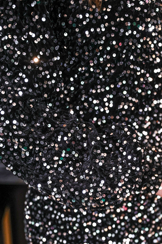 Old Flame Sequin Dress - Black