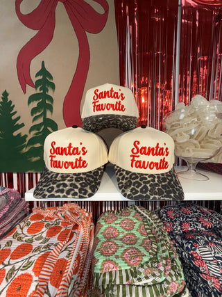 Santa’s favorite leopard brim hat