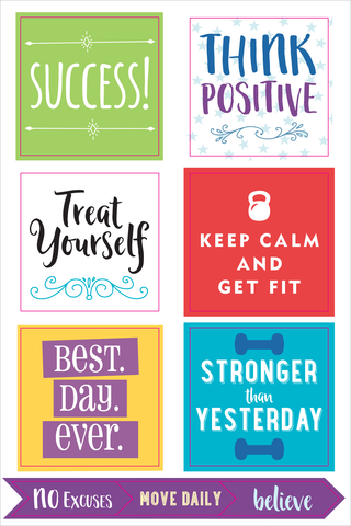 Essentials Health & Fitness Planner Stickers