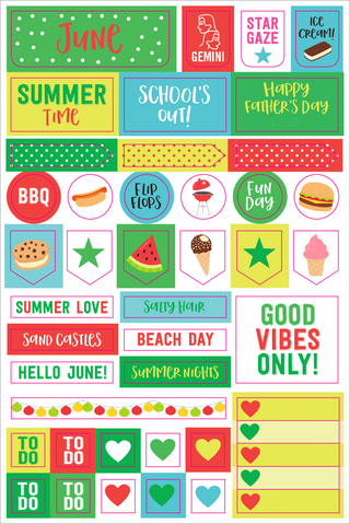 Essentials Month By Month Planner Stickers