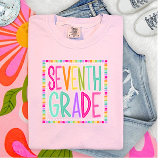 Grade Level framed graphic tees