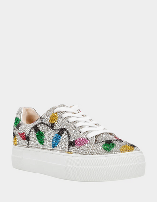 Betsey Johnson Multi Light bling sneakers
