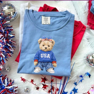 Patriotic Bear Graphic Tee