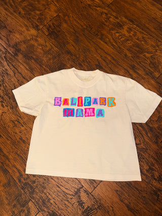 Ballpark Mama Comfort Colors Cropped Tee