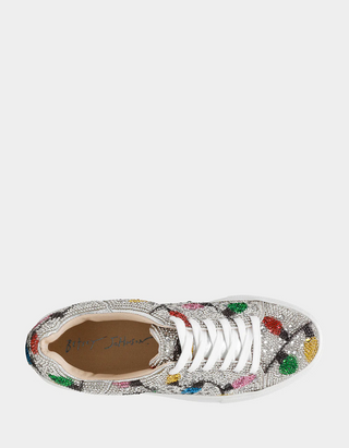 Betsey Johnson Multi Light bling sneakers