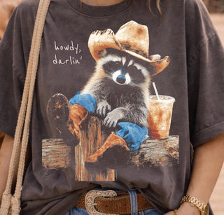 Howdy Darlin' Raccon Graphic Tee