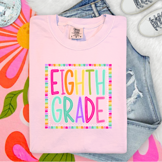 Grade Level framed graphic tees