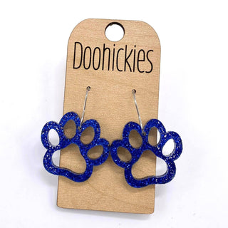 1" Bobcat Paw earrings