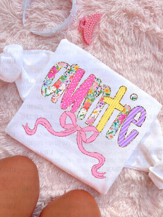Floral Name Graphic Tee