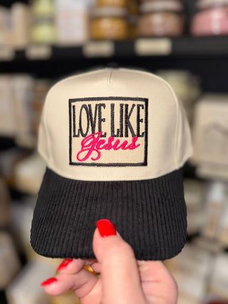 Love Like Jesus corded brim hat