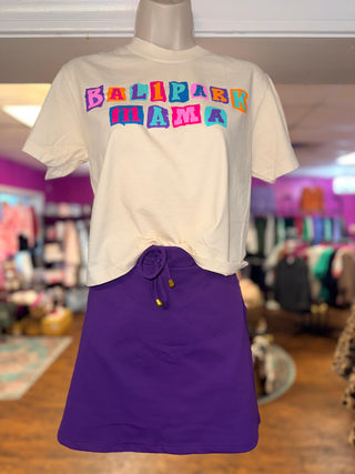Ballpark Mama Comfort Colors Cropped Tee