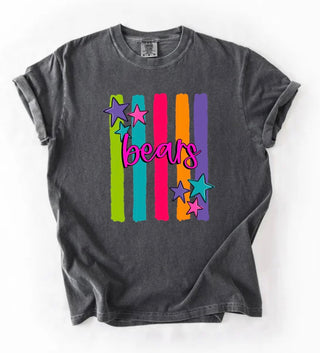 Rainbow Stripe Mascot Graphic Tee-- ADULT SIZES