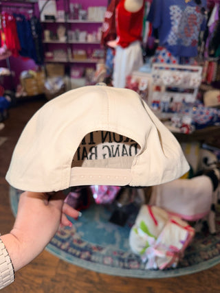 Run the Dang Ball Embroidered Hat, Leopard Brim