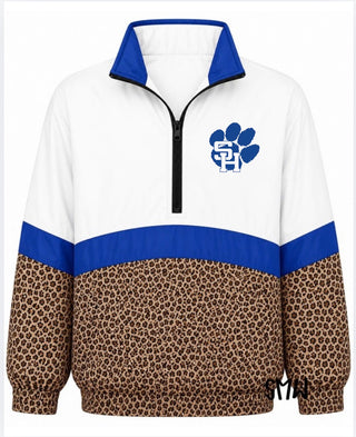Spring Hill On the Go Pullover- Leopard with SH paw logo